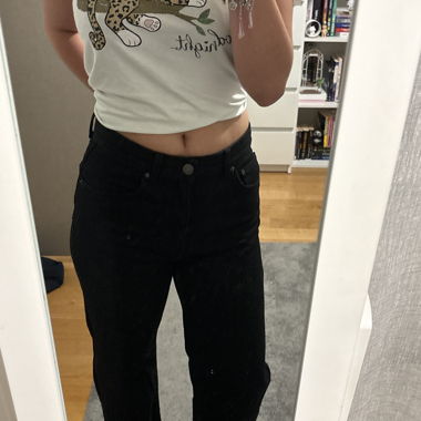 Black High-Waisted Pants