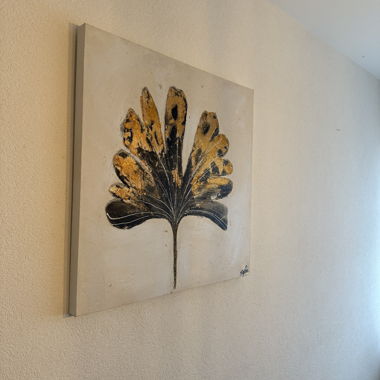 Abstract Gold Leaf Wall Art