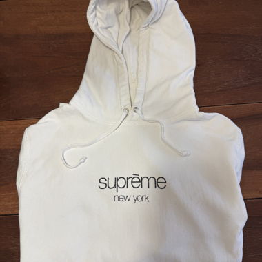 Hoodie Supreme blanc Medium