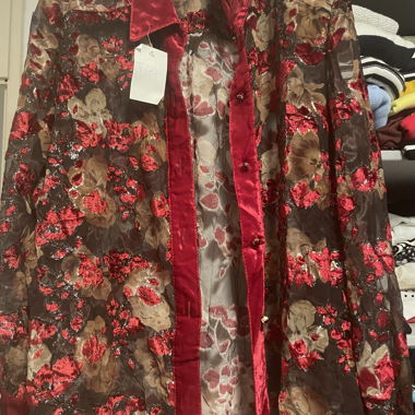 chemise transparente vintage