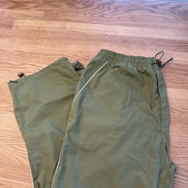 Dark olive green joggers 