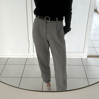 Pantaloni Zara a quadretti