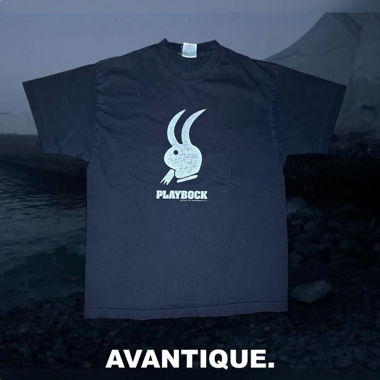 Vintage Y2K Playbock TShirt Black (PlayBoy)