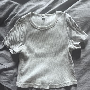 Grey Cropped Top