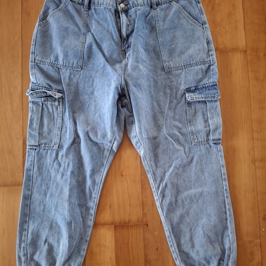 Jeans-Cargohose