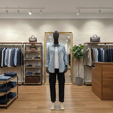 Camicia di jeans azzurra donna