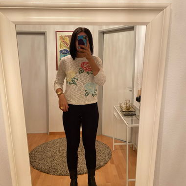 Pull ZARA KNIT fleurs taille S