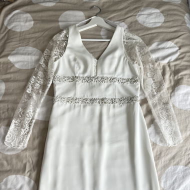 Robe de mariage avec les chaussures 