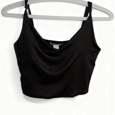Schwarzes Crop-Top