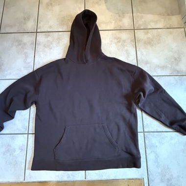 Felpa con cappuccio marrone taglia L