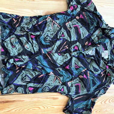 Chemise graphique bleu 