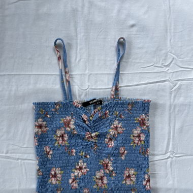 blue flower top