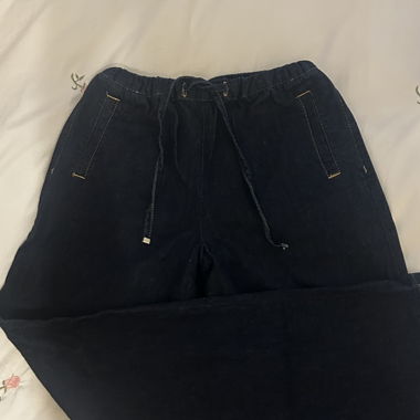 Pantaloni ZARA in denim a gamba larga