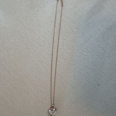 Collana con cuore e pietra
