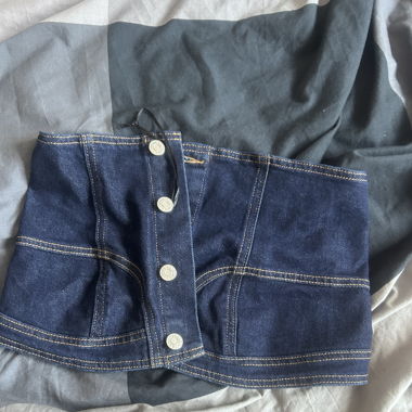 Top a tubino di jeans