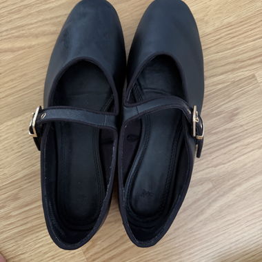 Black Mary Jane Flats
