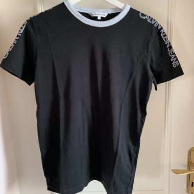 T-shirt CALVIN KLEIN nero/bianco