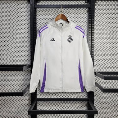 2025/2026 Veste Real Madrid Blanc Windbreaker