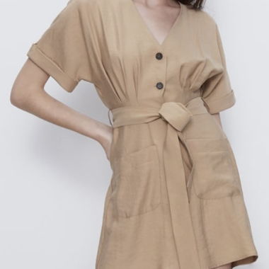 Robe ZARA Beige