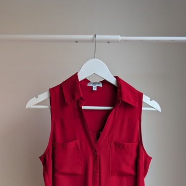 Blouse rouge fluide 