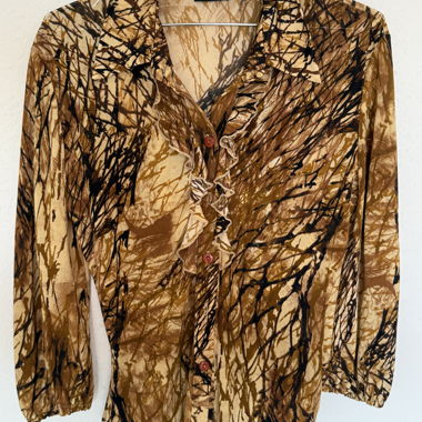    Vintage Y2K Lionkel Paris Ruffle Blouse