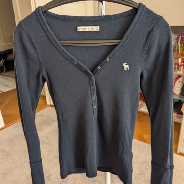 Langarmshirt Abercrombie & Fitch blau