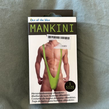 Green Out of the blue Mankini