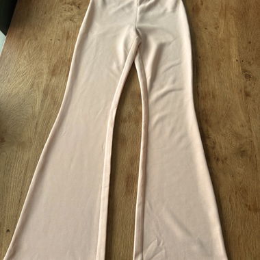 Elegante Mango Stoffhose Rosa XS Schlaghose