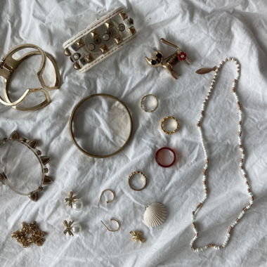 Lot de bijoux en or