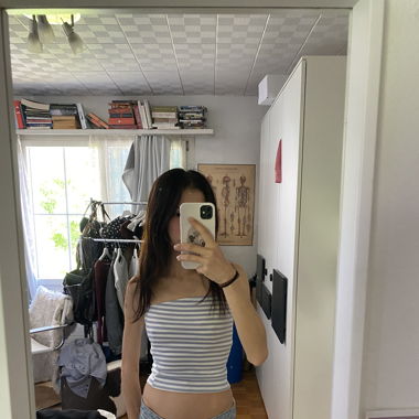 stripped brandy melville tube top
