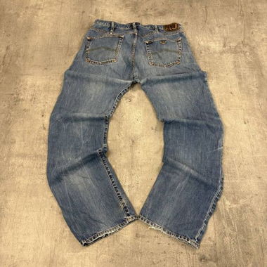 Vintage Armani Straight Baggy Jeans (L)