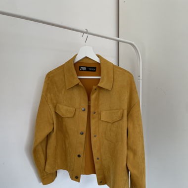 Yellow Zara jacket