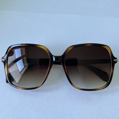 Occhiali da sole oversize marroni