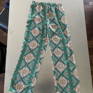 Pantalon ample à motif