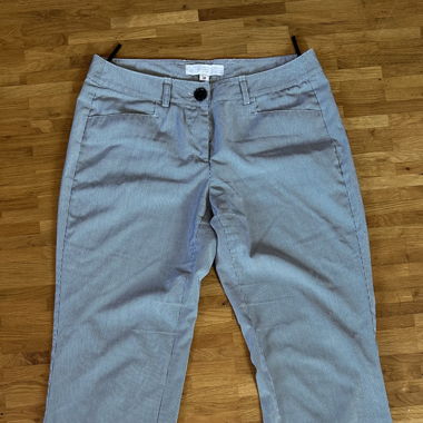 Pantalon en tissu rayé