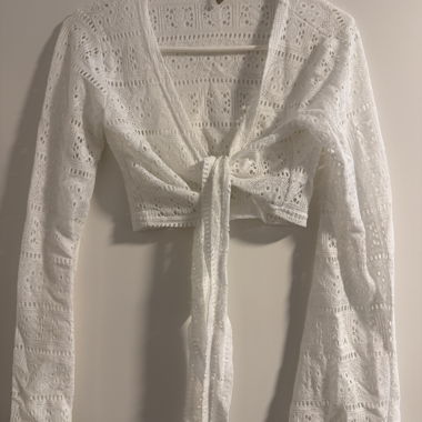 Zebra Spitzen-Cardigan Gr. S