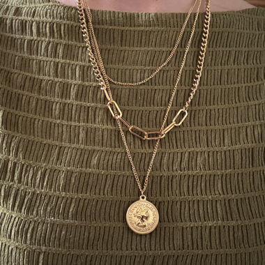 Layering Kette Coin, Meereskind 
