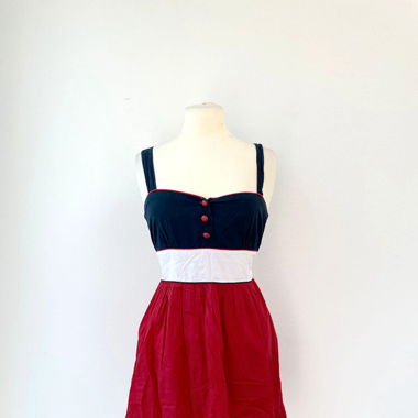 Vintage Marine Kleid 50s Style Pearl Harbor