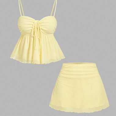 Ensemble tankini jaune