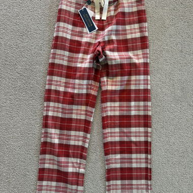 Pantalon de détente à carreaux rouges de BlueLemon