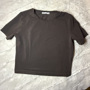 brown shirt ZARA