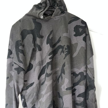 Grey and black camo hoodie