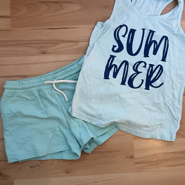 Kids Sommer-Set Top und Shorts Gr. 134/140