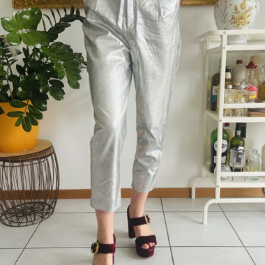 Pantalon argenté 