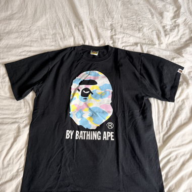 BAPE black graphic T-shirt