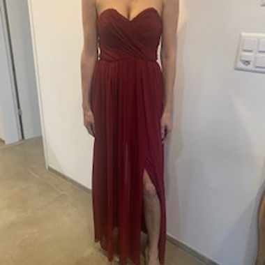 Abito da sera rosso bordeaux