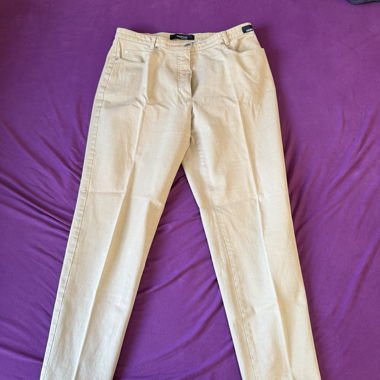 Pantalone beige bianca casual taglia 42