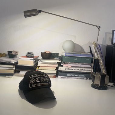 Cappellino trucker Chrome Hearts nero in mesh
