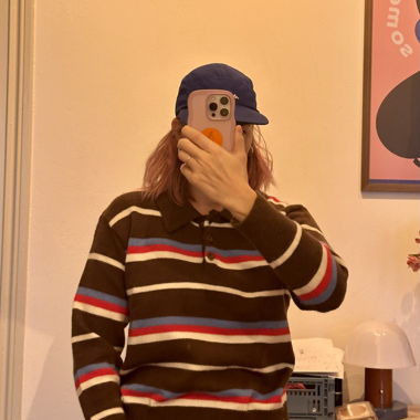 Gestreifter Polo-Pulli
