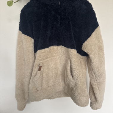 Roxy Fleece Hoodie schwarz-beige